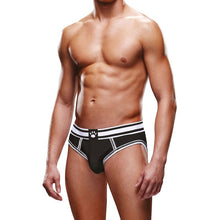 Load image into Gallery viewer, Prowler Open Back Brief White/Black