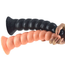 Load image into Gallery viewer, FAAK 10" Anal Butt Plug Textured 25cm Big Dildo Suction Cup Large Sex Dong Huge