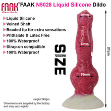 Load image into Gallery viewer, FAAK N5028 Aula 8.2" Dani Platinum Liquid Silicone Anal Plug Dildo