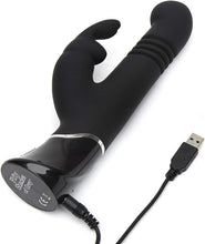 Load image into Gallery viewer, FIFTY SHADES OF GREY GREEDY GIRL THRUSTING G-SPOT RABBIT VIBRATOR USB