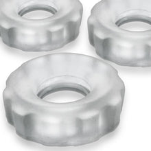 Load image into Gallery viewer, Super Hunkyjunk 3 Pc Cockrings Clear Ice