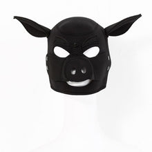 Load image into Gallery viewer, Neoprene Pig Mask Black