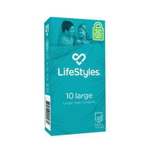 Load image into Gallery viewer, Lifestyles Large Condoms 10's Nominal Width 56mm