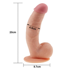 Load image into Gallery viewer, Lovetoy Ultra Soft Dude 8.5" Realistic Dildo Suction Cup Dong