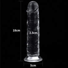 Load image into Gallery viewer, Clear Dildo 7in