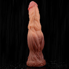 Load image into Gallery viewer, Lovetoy Nature Cock 9.5” ALIEN Dual-Layer Silicone Dildo Realistic