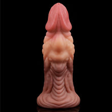 Load image into Gallery viewer, Nature Cock Dual layered Platinum Silicone 7" Fantasy Dildo Dong