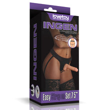 Load image into Gallery viewer, Lovetoy Ingen Easy Strap On 7.5" Dildo Harness Set Couples Dong Unisex