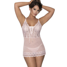 Load image into Gallery viewer, Lace Chemise and G-String Blush