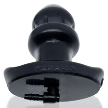 Load image into Gallery viewer, OxBalls Drain O Flow Thru Buttplug Black Anal Butt Plug