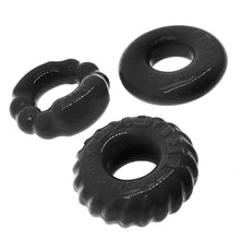 Load image into Gallery viewer, Bonemaker 3 Pc Cockring Set Black
