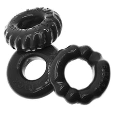 Load image into Gallery viewer, Bonemaker 3 Pc Cockring Set Black