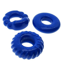 Load image into Gallery viewer, Bonemaker 3 Pc Cockring Set Pool Blue