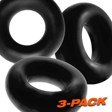 Load image into Gallery viewer, Fat Willy 3 Pc Jumbo Cockrings Black
