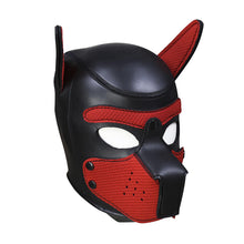 Load image into Gallery viewer, Puppy Play Mask Red