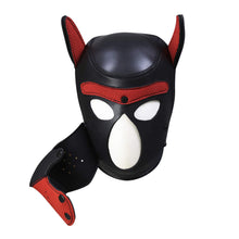 Load image into Gallery viewer, Puppy Play Mask Red