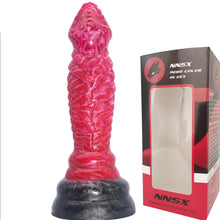 Load image into Gallery viewer, FAAK AULA N5002 Liquid Silicone Dildo Large Veined Anal Plug