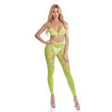 Load image into Gallery viewer, All About Leaf Bra Set Green