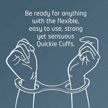 Load image into Gallery viewer, Quickie Cuffs Medium Silicone Handcuffs Restraints BDSM Black Bondage