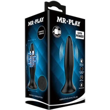 Load image into Gallery viewer, Vibrating Anal Plug (Black)