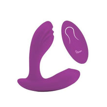Load image into Gallery viewer, Viben Epiphany Rollerball Dual-Stim Massager w Remote Berry