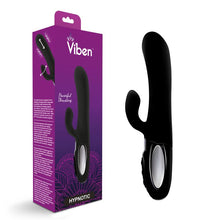 Load image into Gallery viewer, Viben Hypnotic Thrusting Rabbit Vibe w Swinging Clit Stim Black