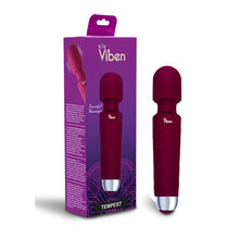 Load image into Gallery viewer, Viben Tempest Wand Massager Powerful Clitoral Stimulator Rechargeable Ruby