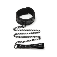 Load image into Gallery viewer, Whip Smart Diamond Collar & Leash Black