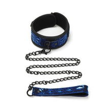 Load image into Gallery viewer, Whip Smart Diamond Collar & Leash Blue