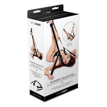 Load image into Gallery viewer, Whip Smart Diamond Deluxe Sex Swing w Ankle Restraints Black