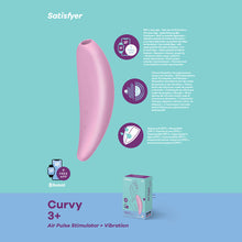 Load image into Gallery viewer, Satisfyer Curvy 3+ Air Pulse Clitoral Stimulator APP Control Vibrator Sex Toy