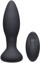 Load image into Gallery viewer, Vibe - Experienced - Rechargeable Silicone Anal Plug With Remote (Black)