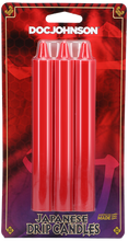 Load image into Gallery viewer, Japanese Drip Candles - 3 Pack - Red
