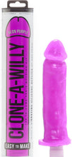 Load image into Gallery viewer, Clone A Willy Kit Penis Molding Set DIY Hens Couples Neon Purple Vibrator Dildo