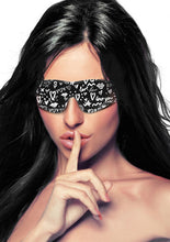 Load image into Gallery viewer, Printed Eye Mask - Love Street Art Fashion (Black)