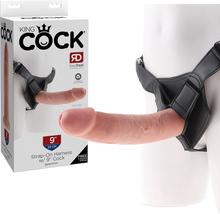 Load image into Gallery viewer, Strap On Harness With 9" Cock (Flesh)