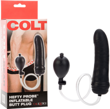 Load image into Gallery viewer, Hefty Probe Inflatable Butt Plug (Black)