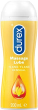 Load image into Gallery viewer, Durex 2-in-1 Sensual Ylang Ylang Massage Gel Lube (200ml) Personal Lubricant