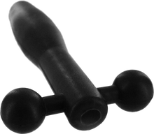 Load image into Gallery viewer, XR Brands - The Hallows - Cum-Thru Barbell (Black)