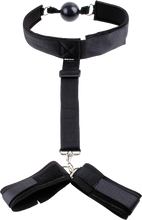 Load image into Gallery viewer, Gag & Wrist Restraint (Black)