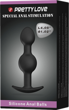 Load image into Gallery viewer, Silicone Anal Balls 4.05" (Black)