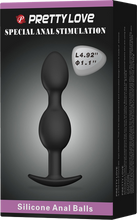 Load image into Gallery viewer, Silicone Anal Balls 4.92" (Black)