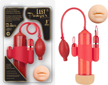 Load image into Gallery viewer, Lust Pumper 8" Vibrating Pump W/ Gauge - Mouth