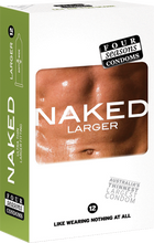 Load image into Gallery viewer, Naked Larger Condoms 12's
