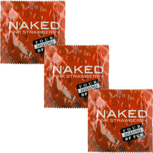 Load image into Gallery viewer, Four Seasons Naked Strawberry Condoms 144's