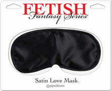 Load image into Gallery viewer, Satin Love Mask (Black)