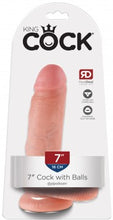 Load image into Gallery viewer, 7" Cock With Balls (Flesh) - LOVEBEE