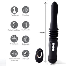 Load image into Gallery viewer, Maia Max Thrusting Automatic Sex Machine Telescopic Vibrator