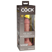 Load image into Gallery viewer, King Cock Elite 6'' Dual Density Cock Flesh Realistic Dildo Suction Cup Sex Toy