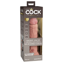 Load image into Gallery viewer, King Cock Elite 8'' Vibrating Dual Density Cock Flesh Realistic Dildo Sex Toy